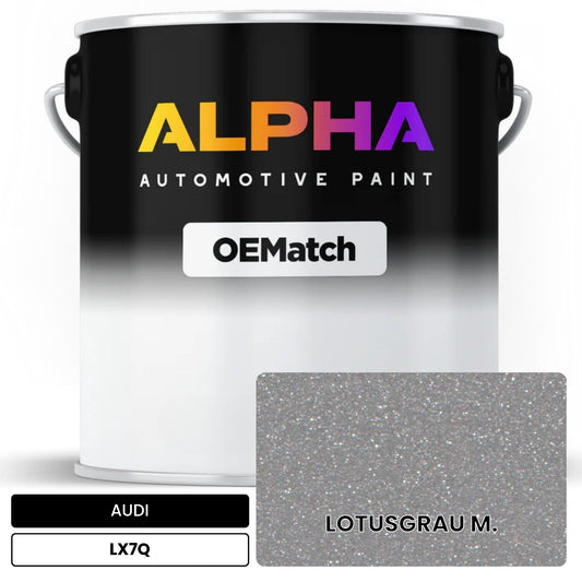 AUDI Lotus Gray Metallic LX7Q OEMatch Basecoat
