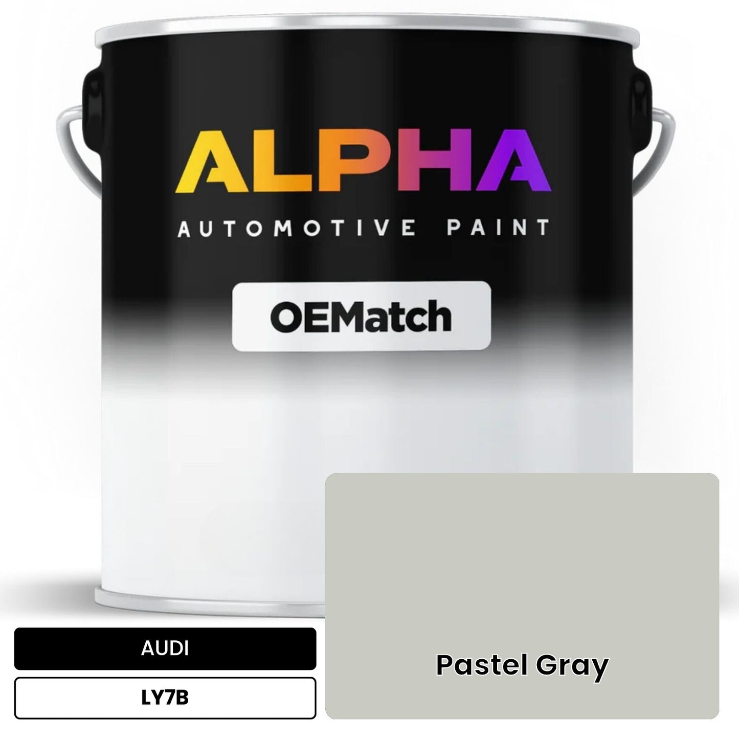 AUDI Pastel Gray LY7B OEMatch Basecoat