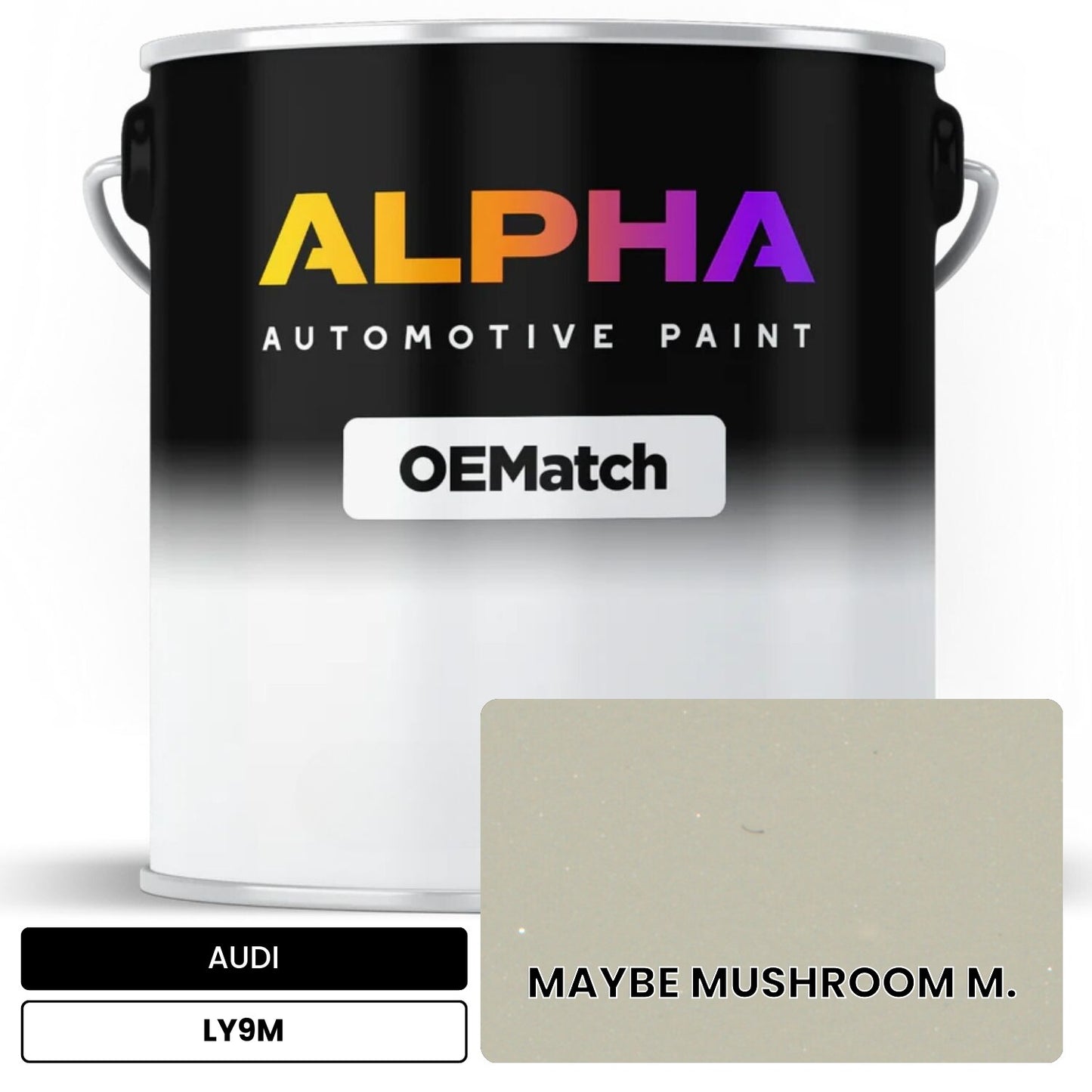 AUDI MAYBE MUSHROOM M. LY9M OEMatch Basecoat
