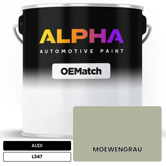 AUDI Moewengrau L347 OEMatch Basecoat