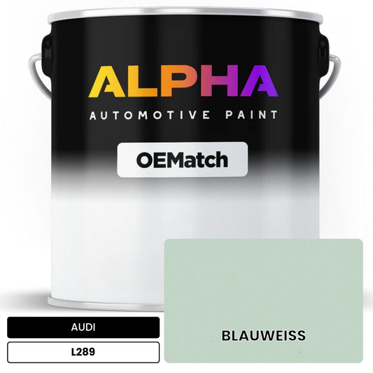 AUDI Pale Blue L289 OEMatch Basecoat