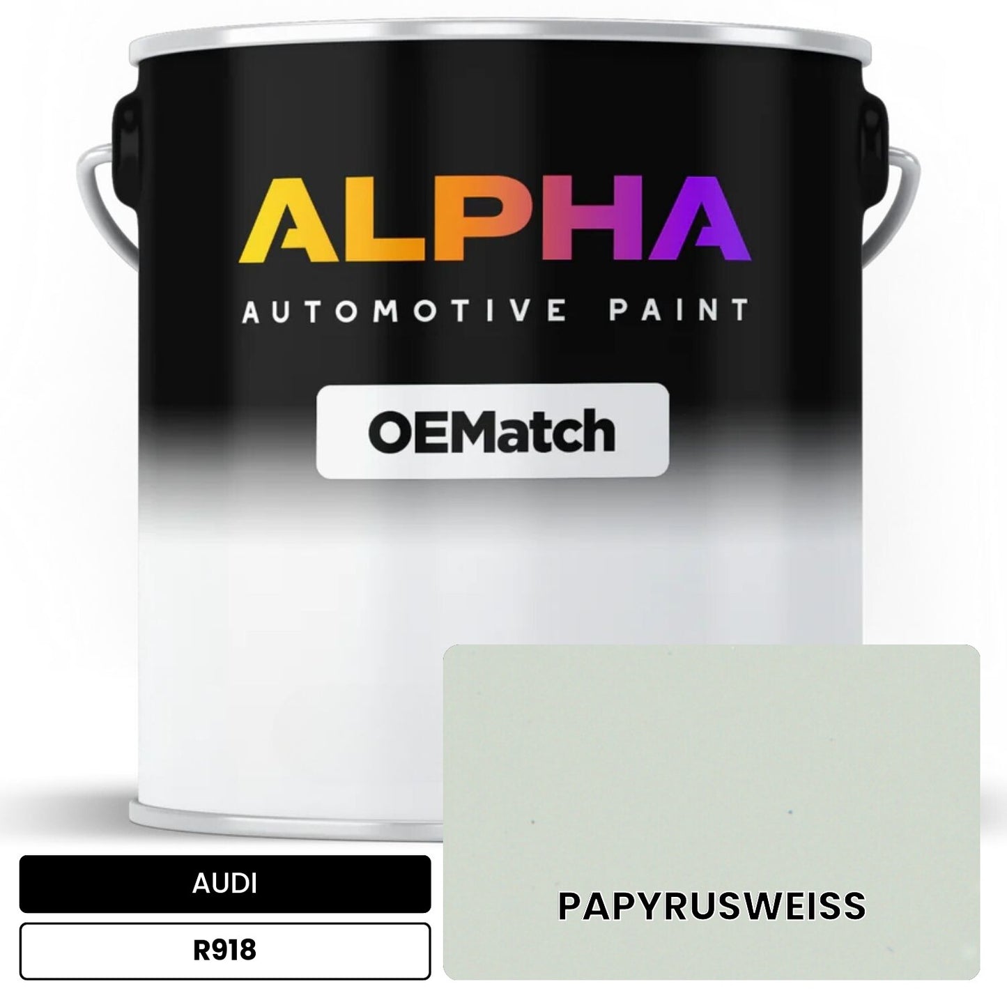 AUDI Papyrus White R918 OEMatch Basecoat