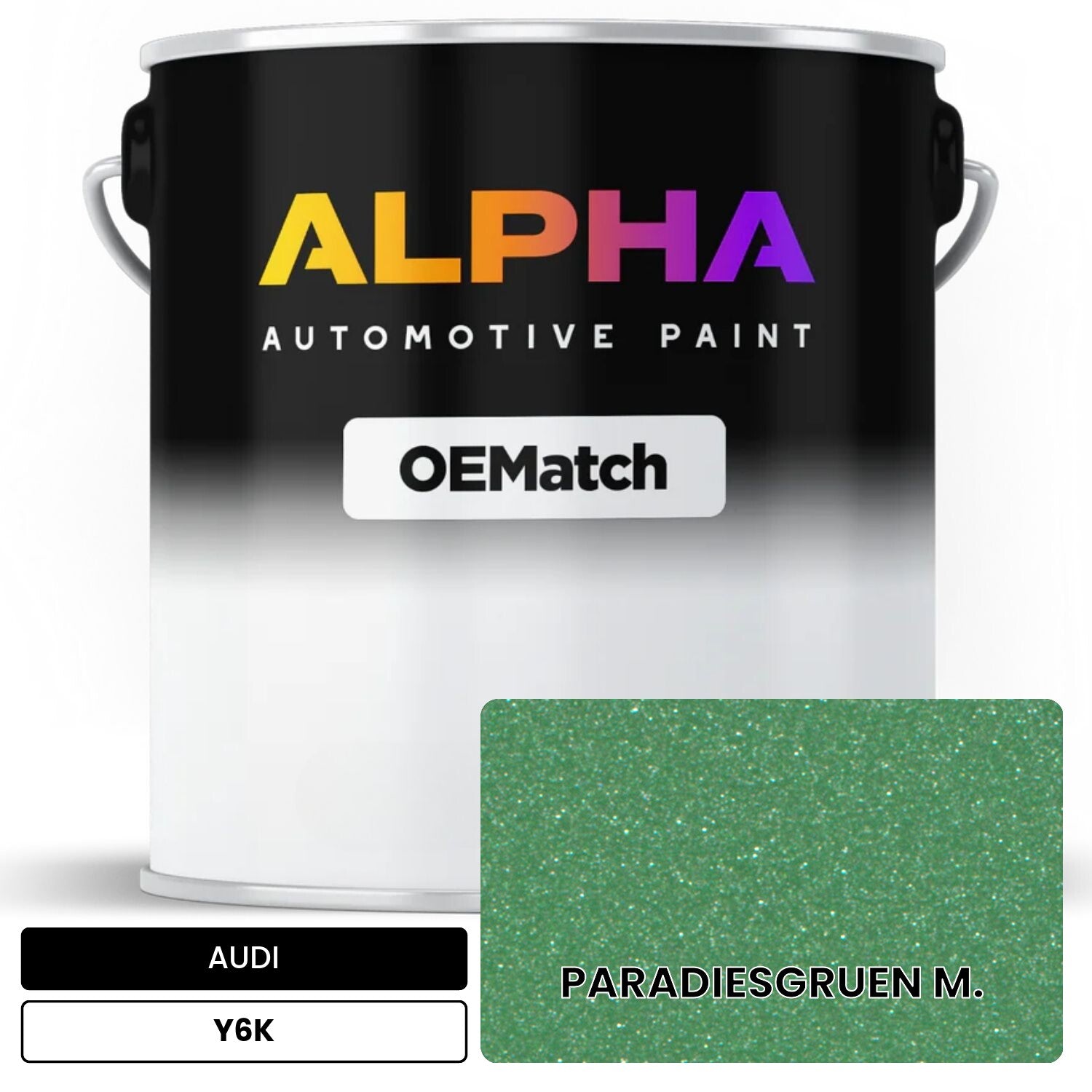 AUDI Paradise Green Metallic Y6K OEMatch Basecoat