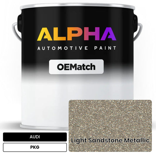 AUDI Light Sandstone Metallic PKG OEMatch Basecoat