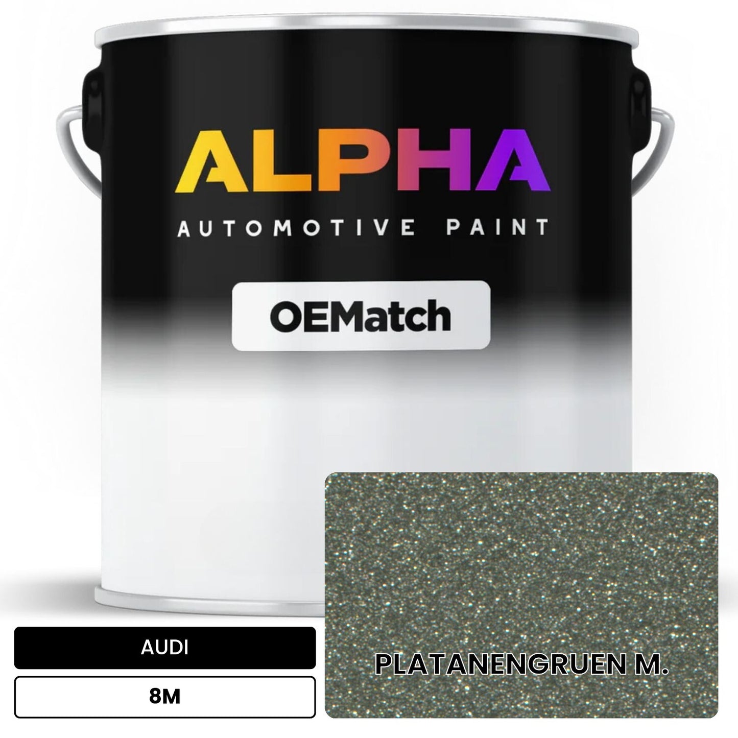 AUDI Platanen Green Metallic 8M OEMatch Basecoat