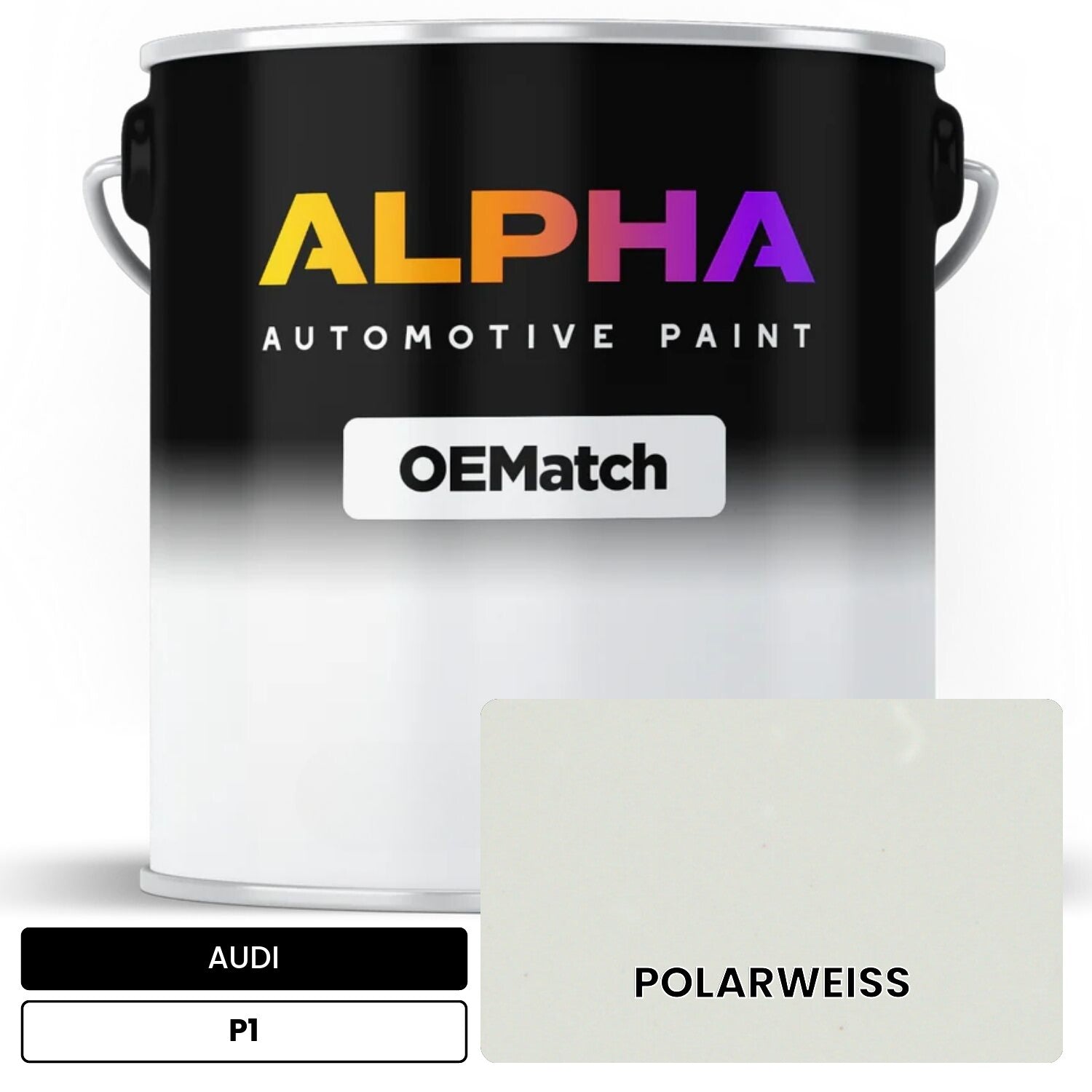 AUDI Polar White P1 OEMatch Basecoat