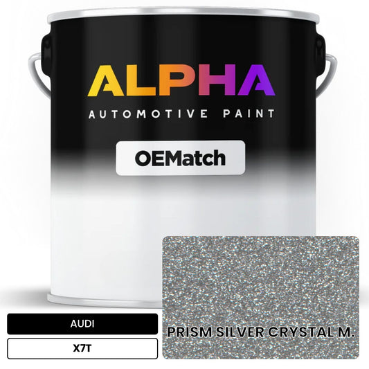 AUDI Prism Silver Crystal Metallic X7T OEMatch Basecoat