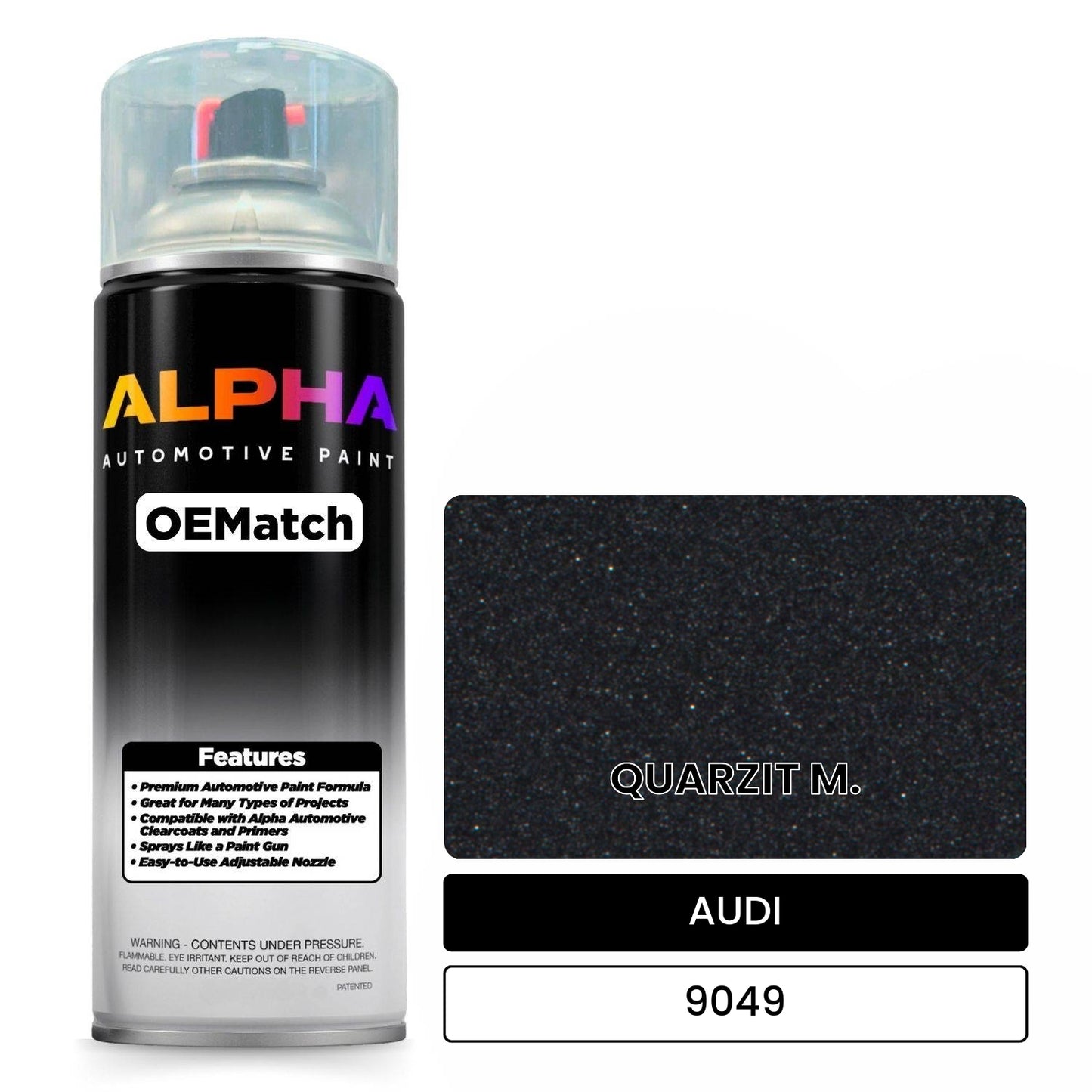 AUDI Quarzit Metallic 9049 OEMatch Spraycan