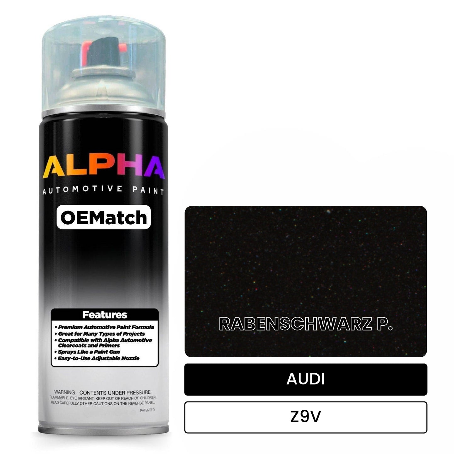 AUDI Raven Black Z9V OEMatch Spraycan