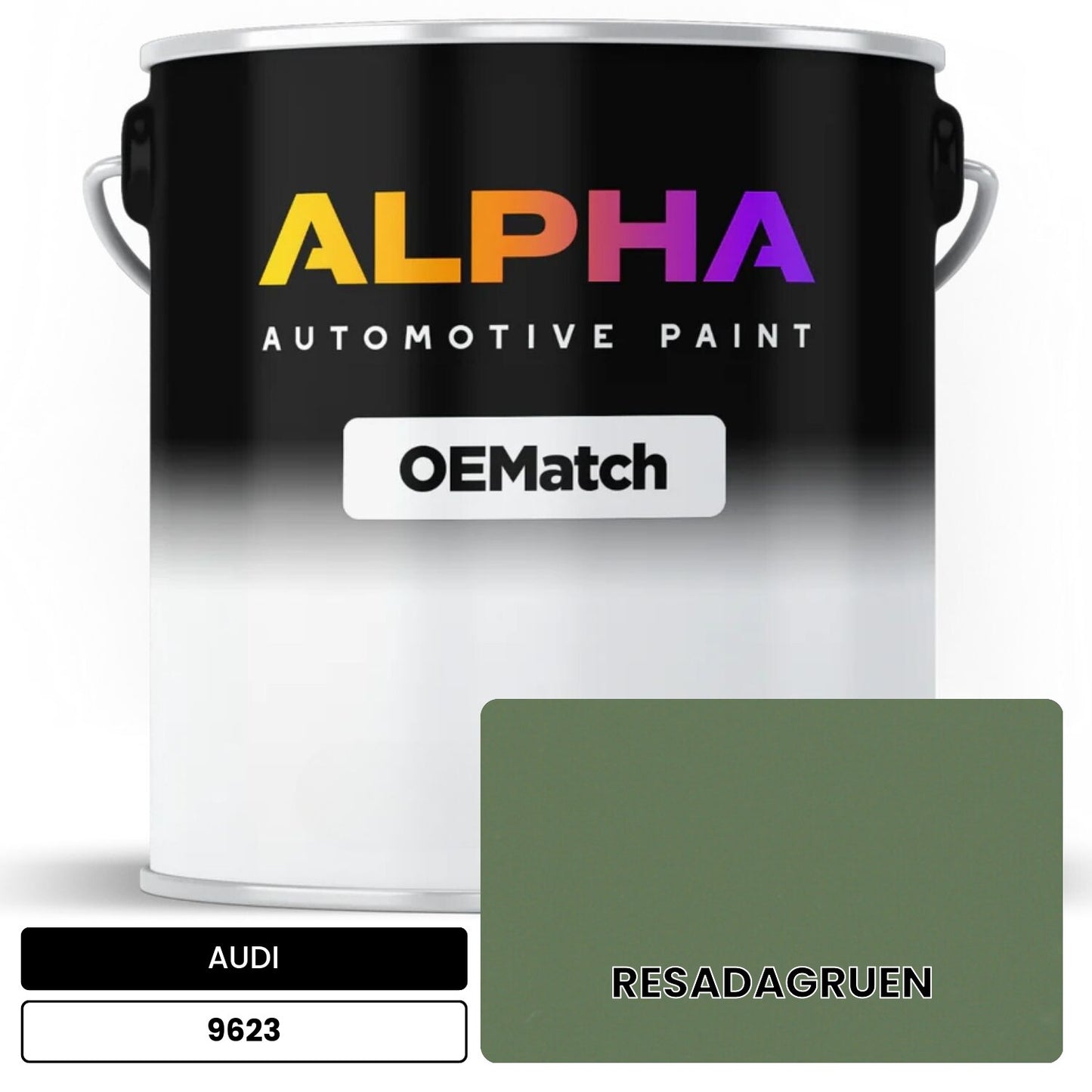 AUDI Resada Green 9623 OEMatch Basecoat