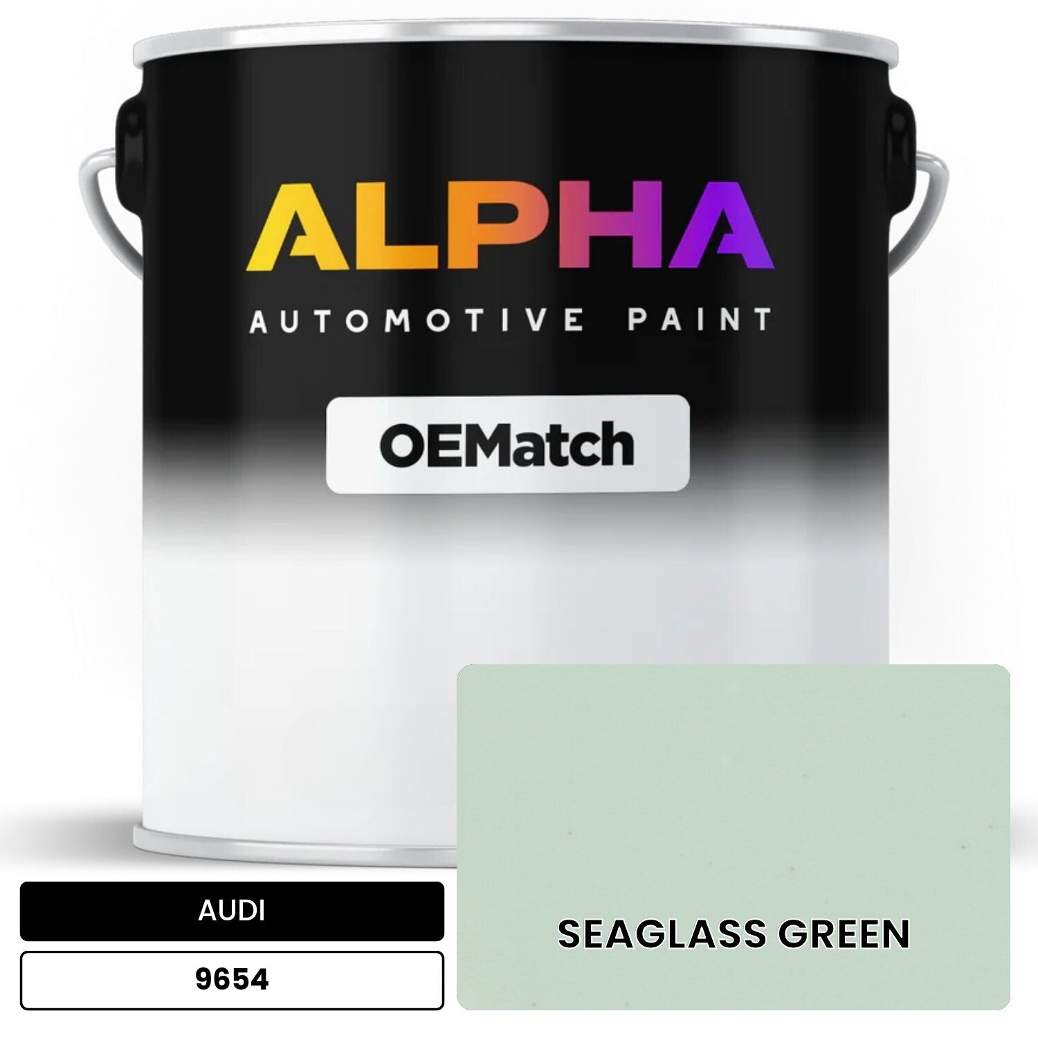 AUDI Seaglass Green 9654 OEMatch Basecoat