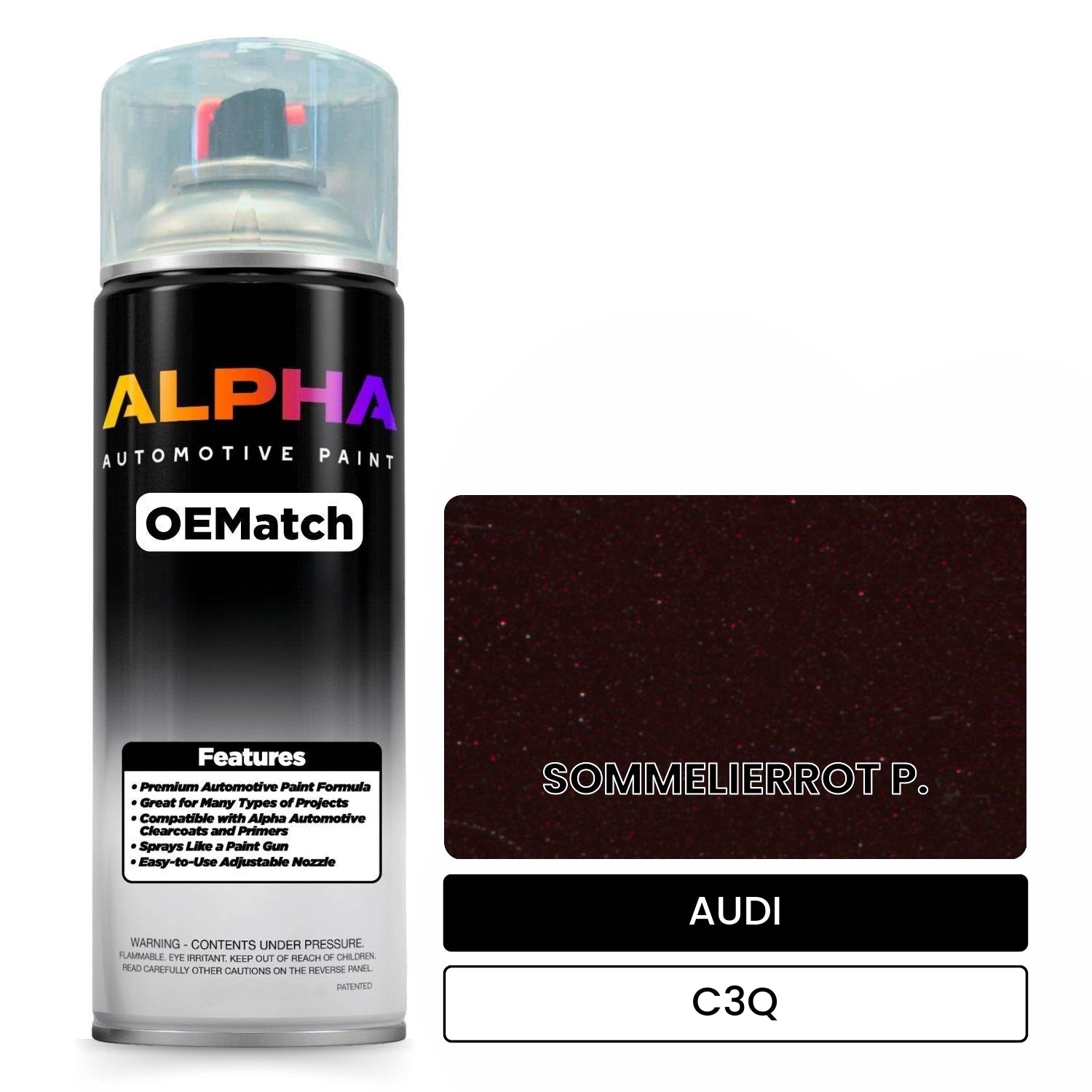 AUDI Sommelier Red C3Q OEMatch Spraycan