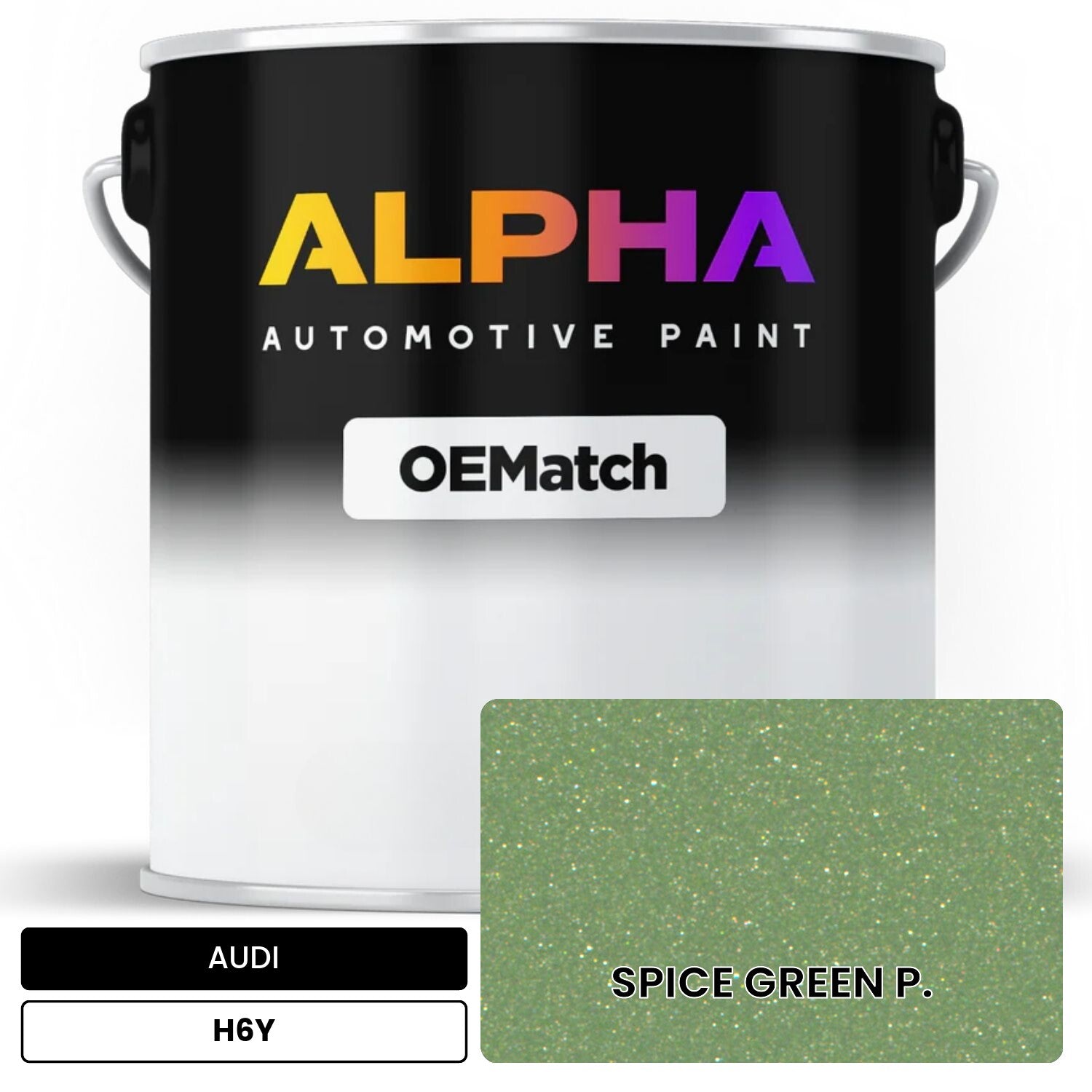 AUDI Spice Green Metallic H6Y OEMatch Basecoat
