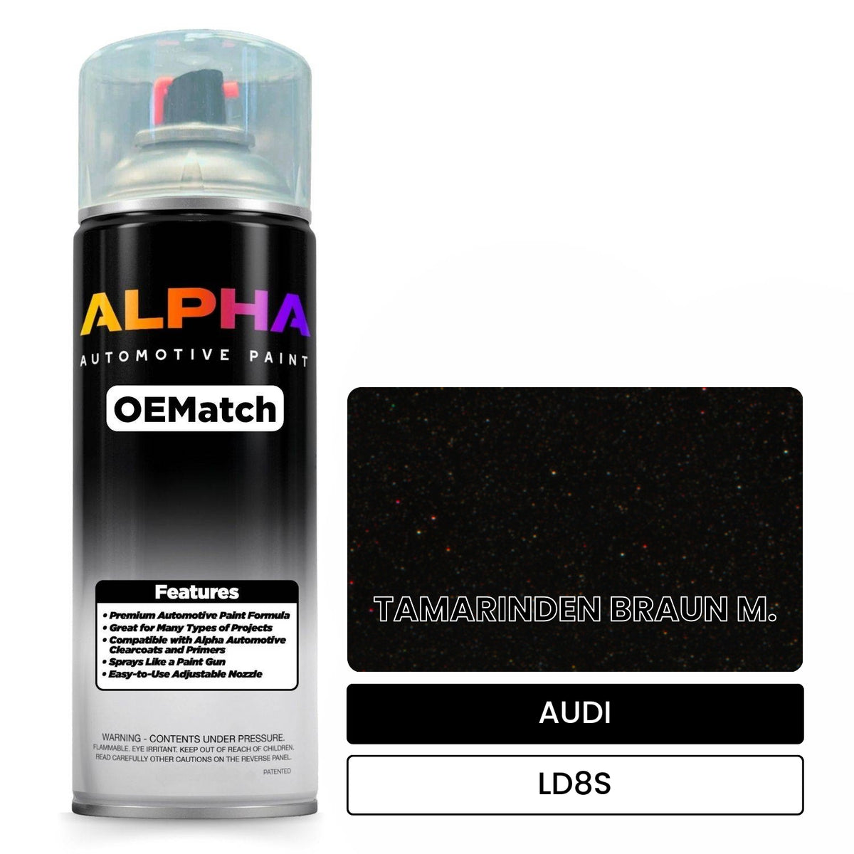 AUDI Tamarind Brown Metallic LD8S OEMatch Spraycan
