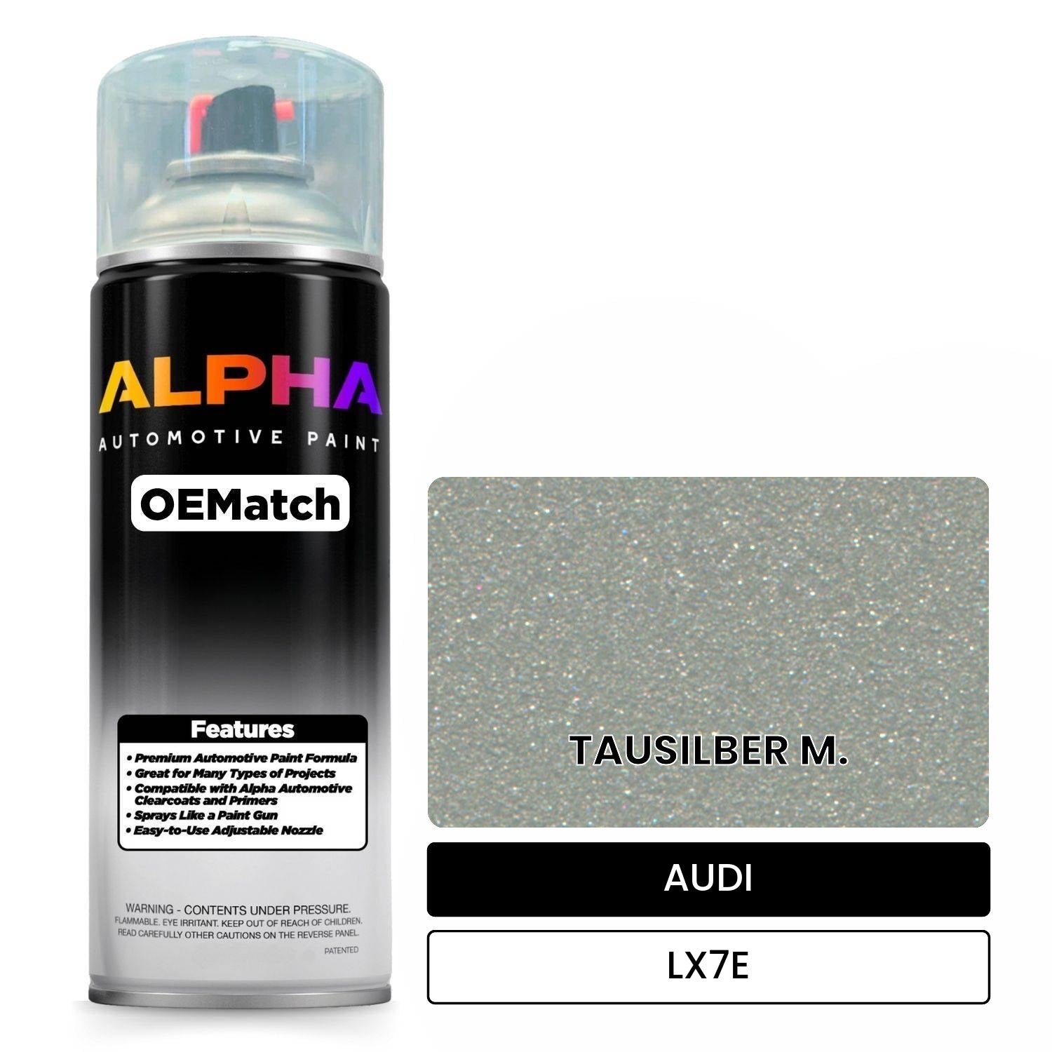 AUDI Tausilber Metallic LX7E OEMatch Spraycan
