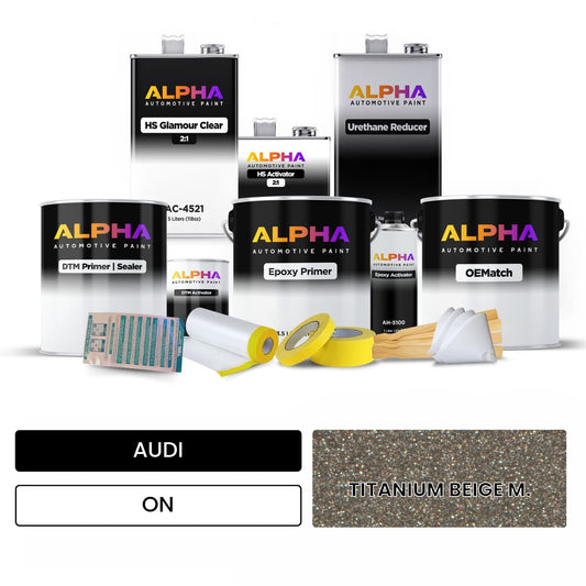 AUDI Titanium Beige Metallic ON OEMatch Vehicle Paint Kit