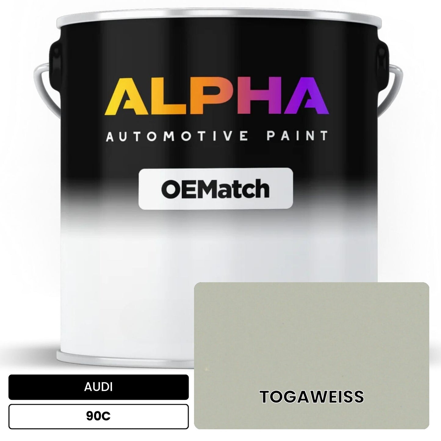 AUDI Toga White 90C OEMatch Basecoat