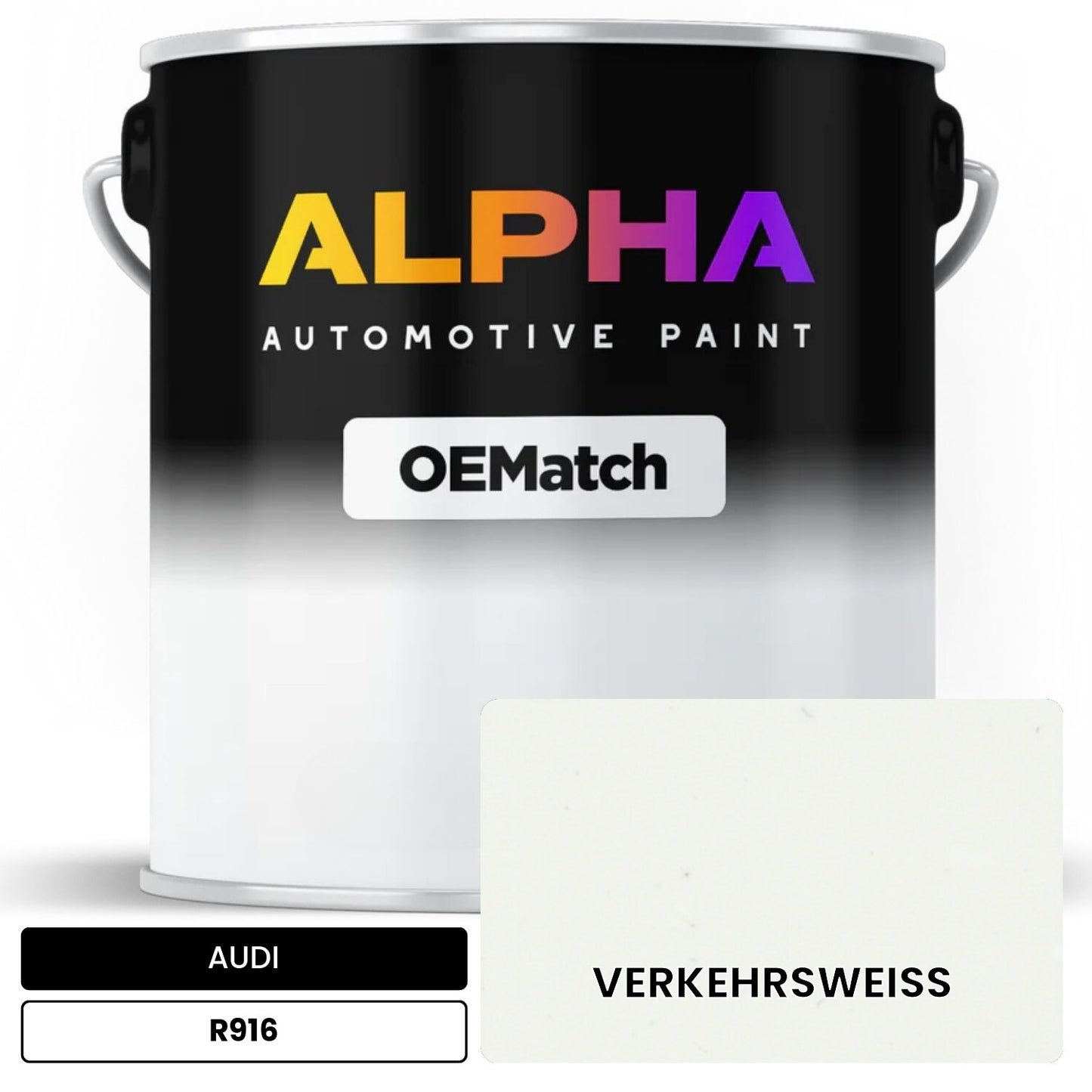 AUDI Traffic White R916 OEMatch Basecoat