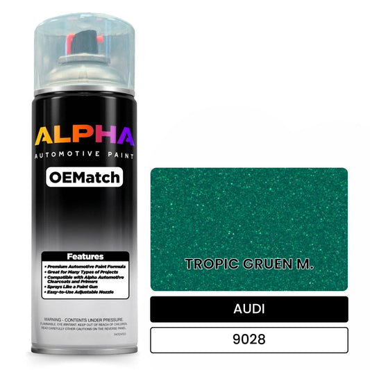 AUDI Tropic Green Metallic 9028 OEMatch Spraycan