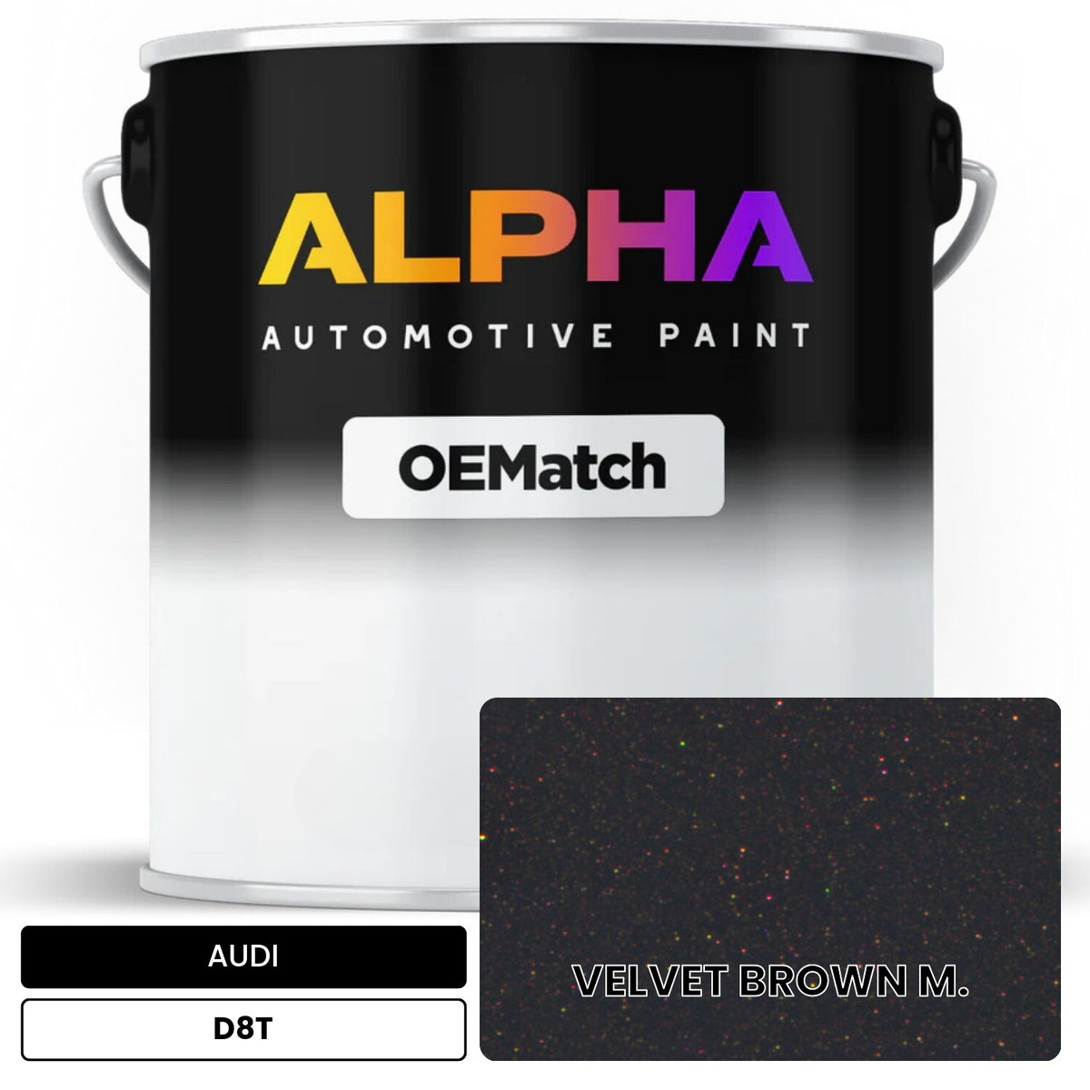 AUDI Velvet Brown Metallic D8T OEMatch Basecoat