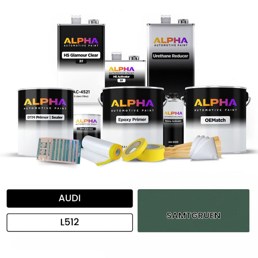 AUDI Velvet Green L512 OEMatch Vehicle Paint Kit