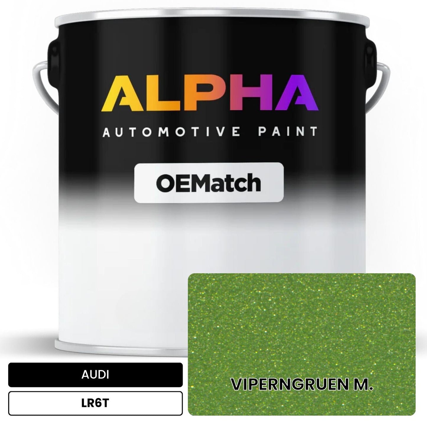 AUDI Viper Green Metallic LR6T OEMatch Basecoat
