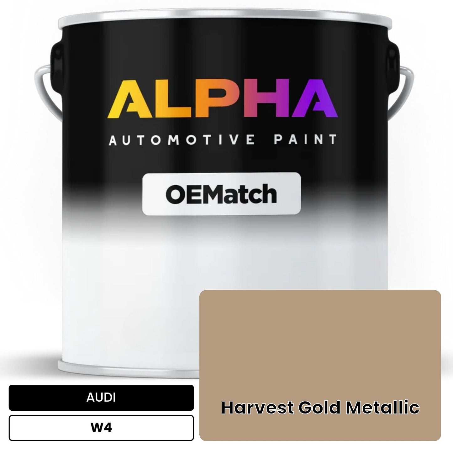 AUDI Harvest Gold Metallic W4 OEMatch Basecoat