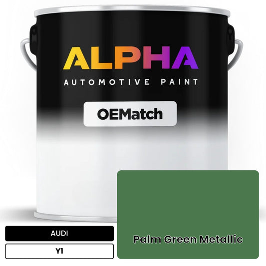 AUDI Palm Green Metallic Y1 OEMatch Basecoat