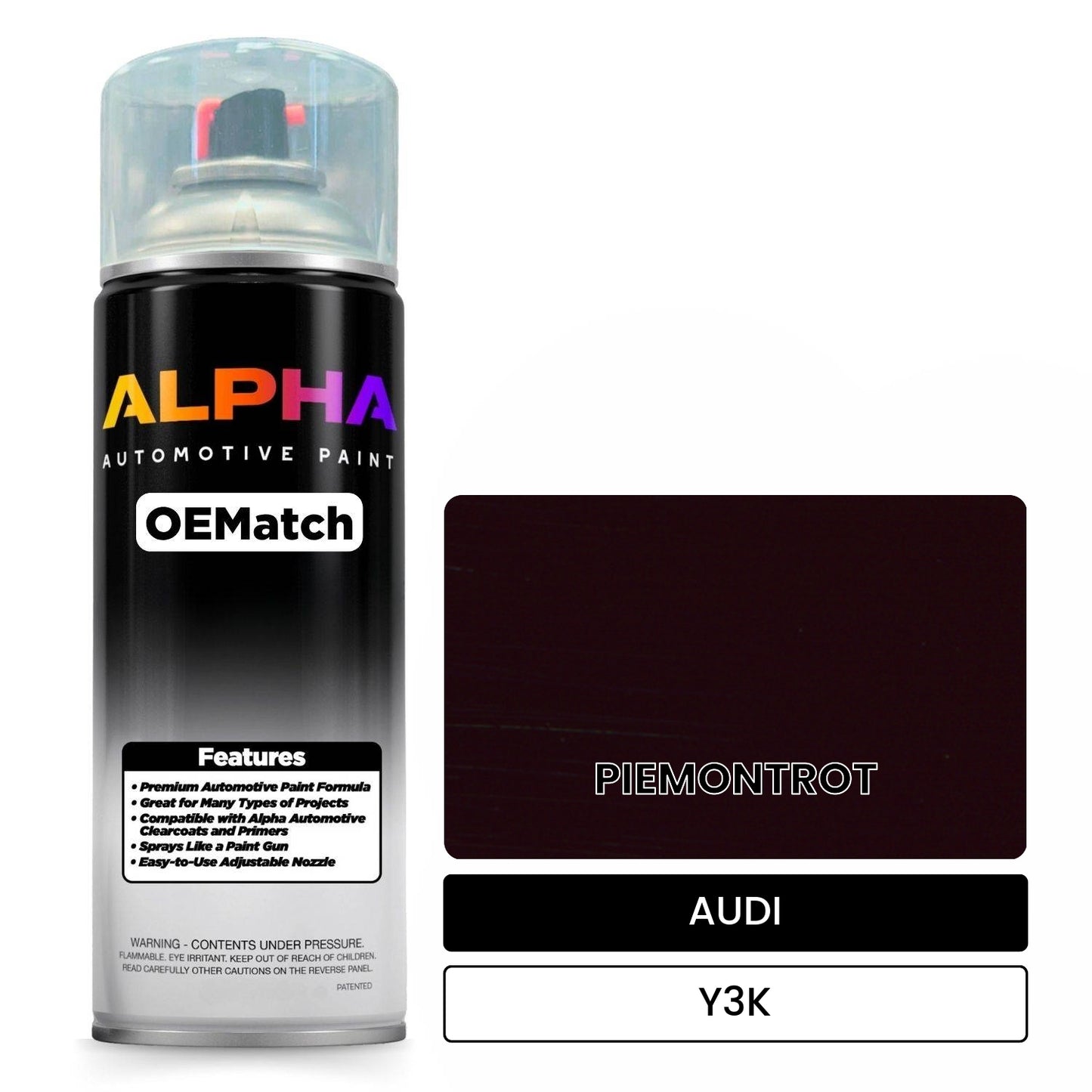 AUDI Piedmont Red Y3K OEMatch Spraycan