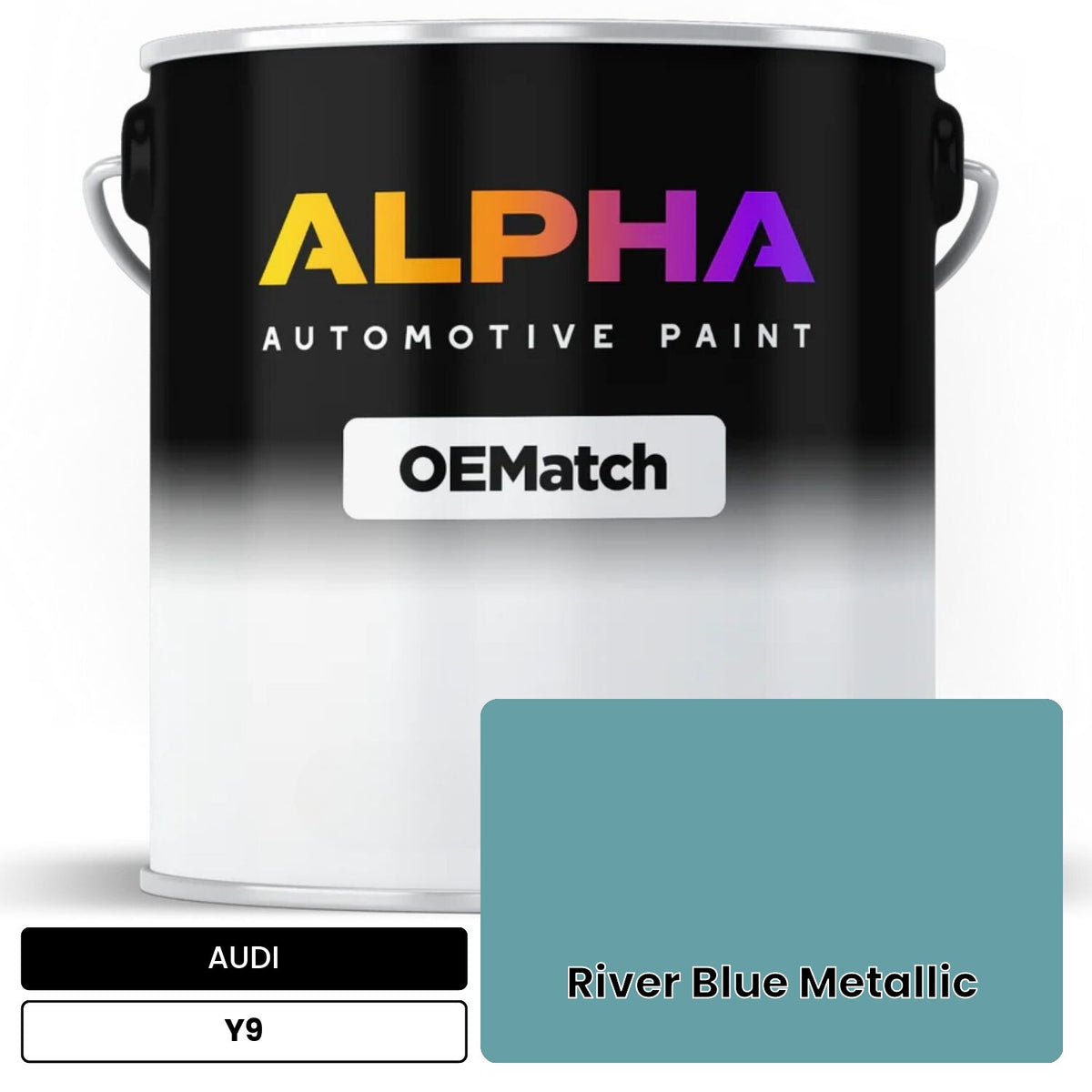 AUDI River Blue Metallic Y9 OEMatch Basecoat