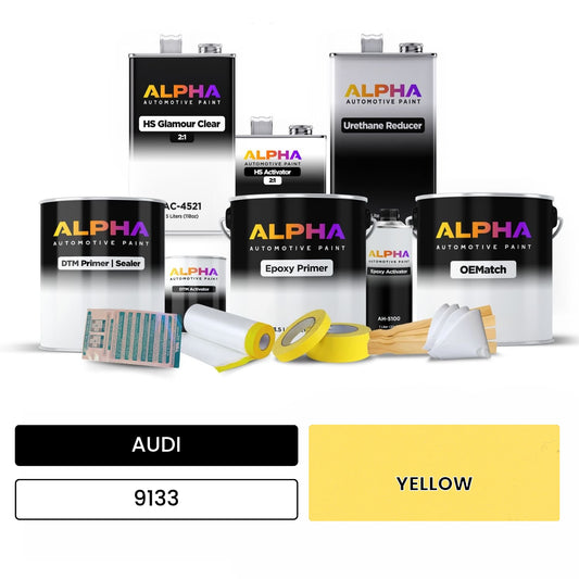 AUDI Yellow 9133 OEMatch Vehicle Paint Kit