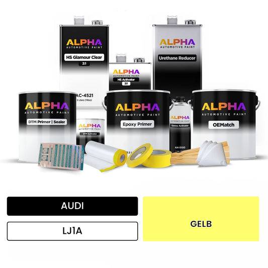 AUDI Yellow LJ1A OEMatch Vehicle Paint Kit