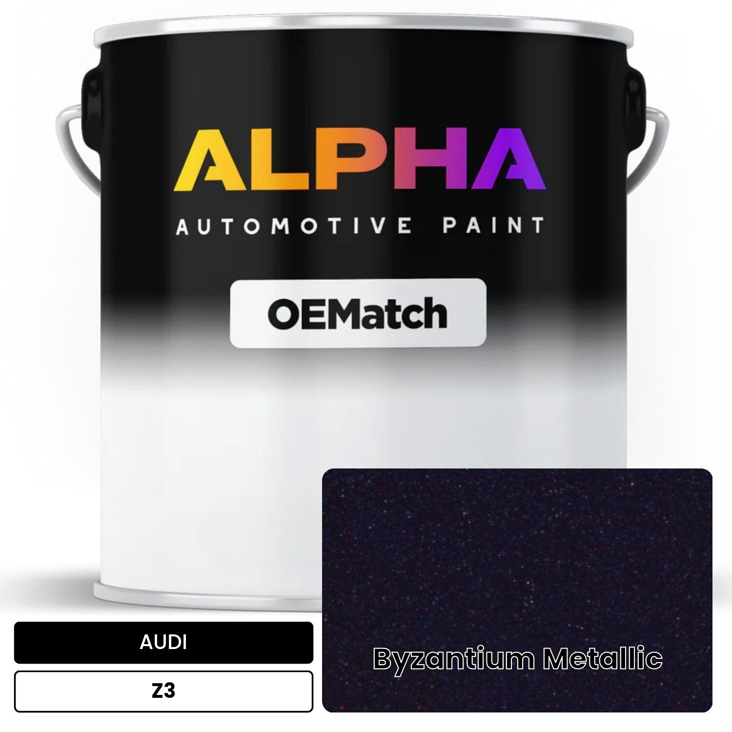 AUDI Byzantium Metallic Z3 OEMatch Basecoat