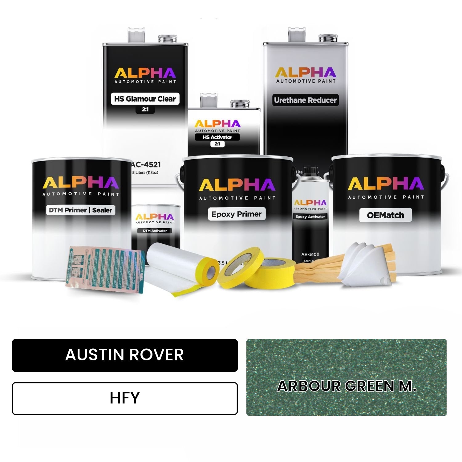 AUSTIN ROVER ARBOUR GREEN M. HFY OEMatch Vehicle Paint Kit