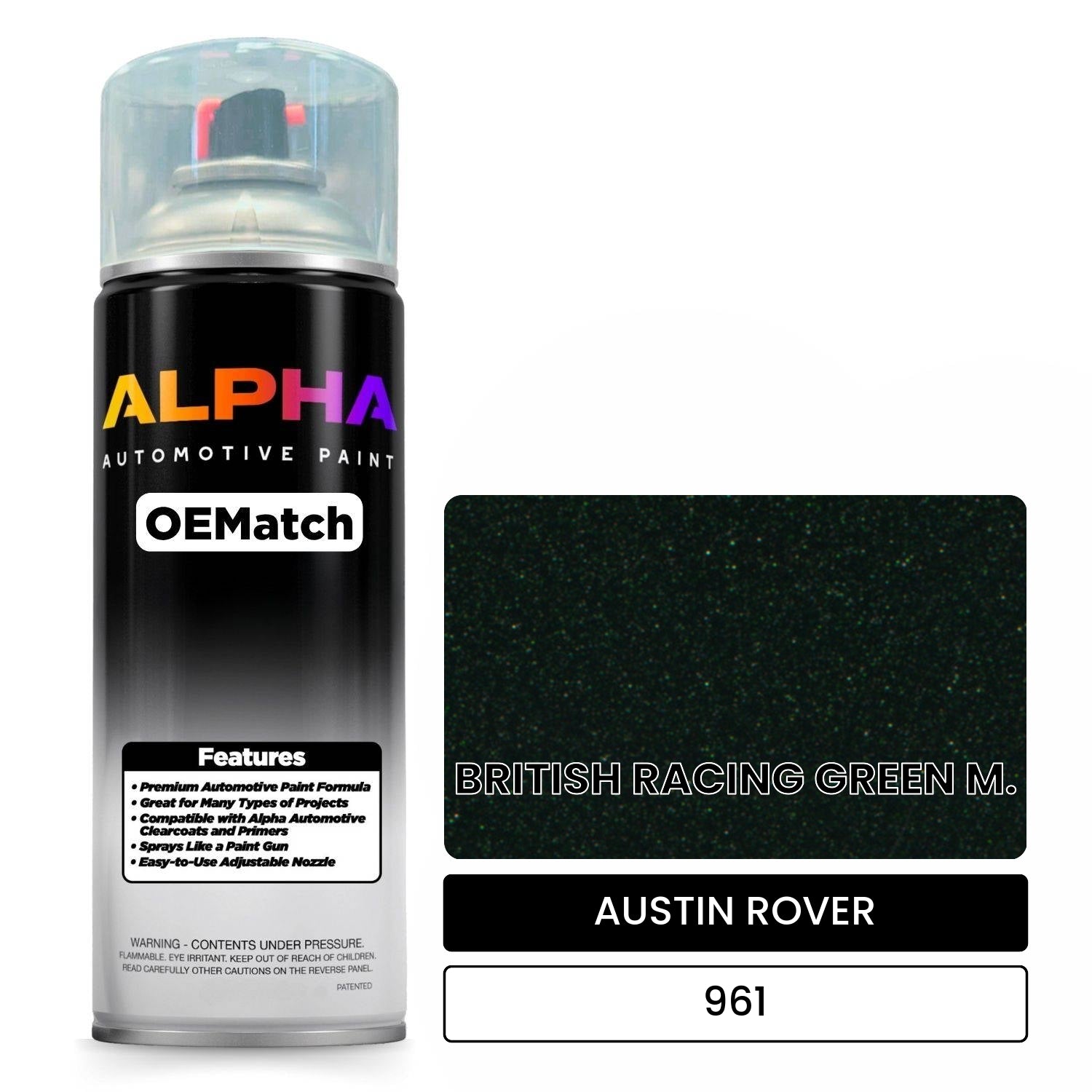 AUSTIN ROVER BRITISH RACING GREEN M. 961 OEMatch Spraycan