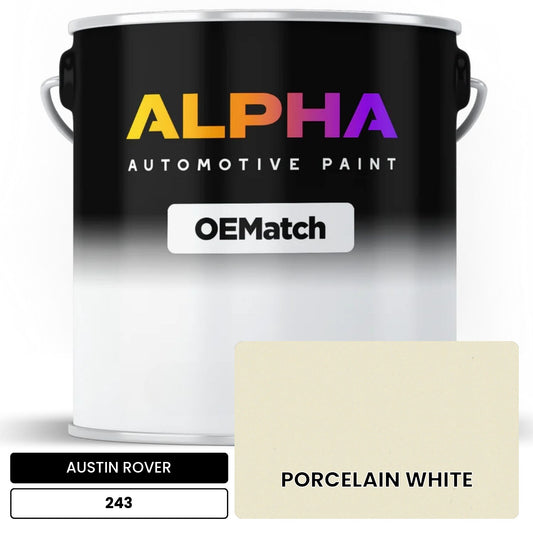 AUSTIN ROVER PORCELAIN WHITE 243 OEMatch Basecoat