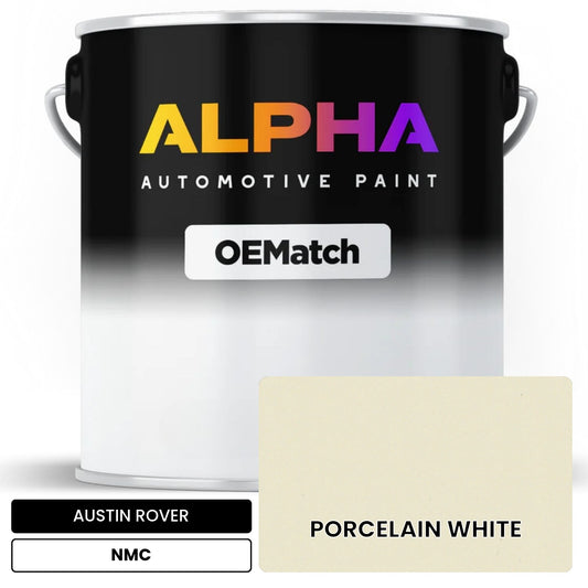 AUSTIN ROVER PORCELAIN WHITE NMC OEMatch Basecoat