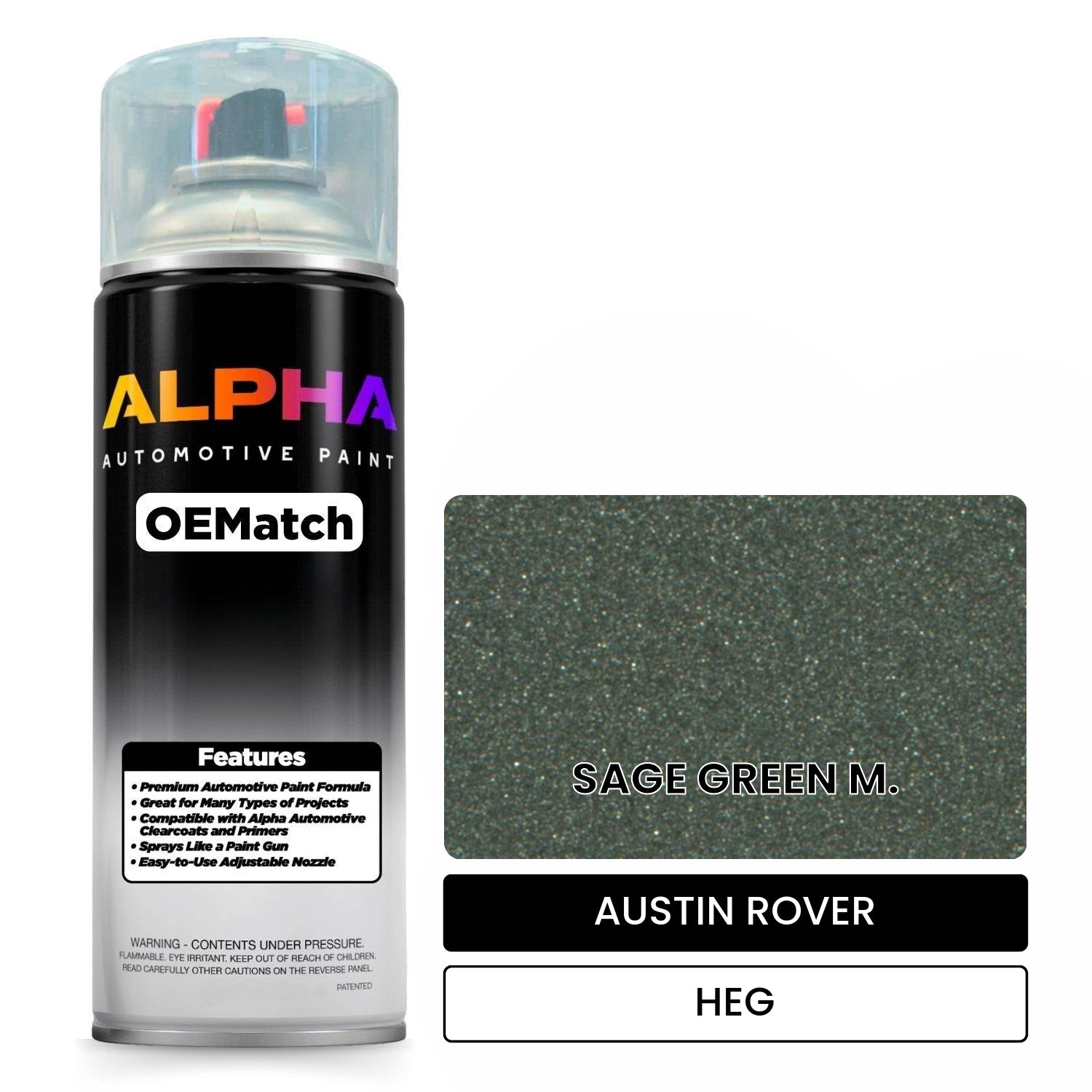 AUSTIN ROVER SAGE GREEN M. HEG OEMatch Spraycan