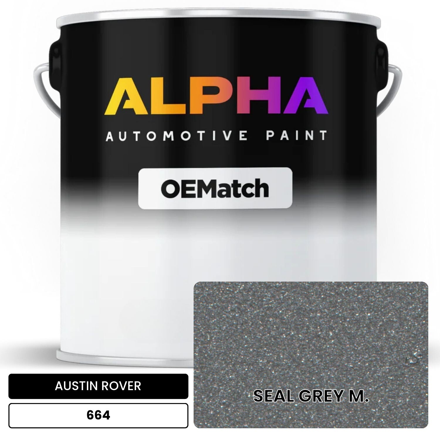 AUSTIN ROVER SEAL GREY M. 664 OEMatch Basecoat