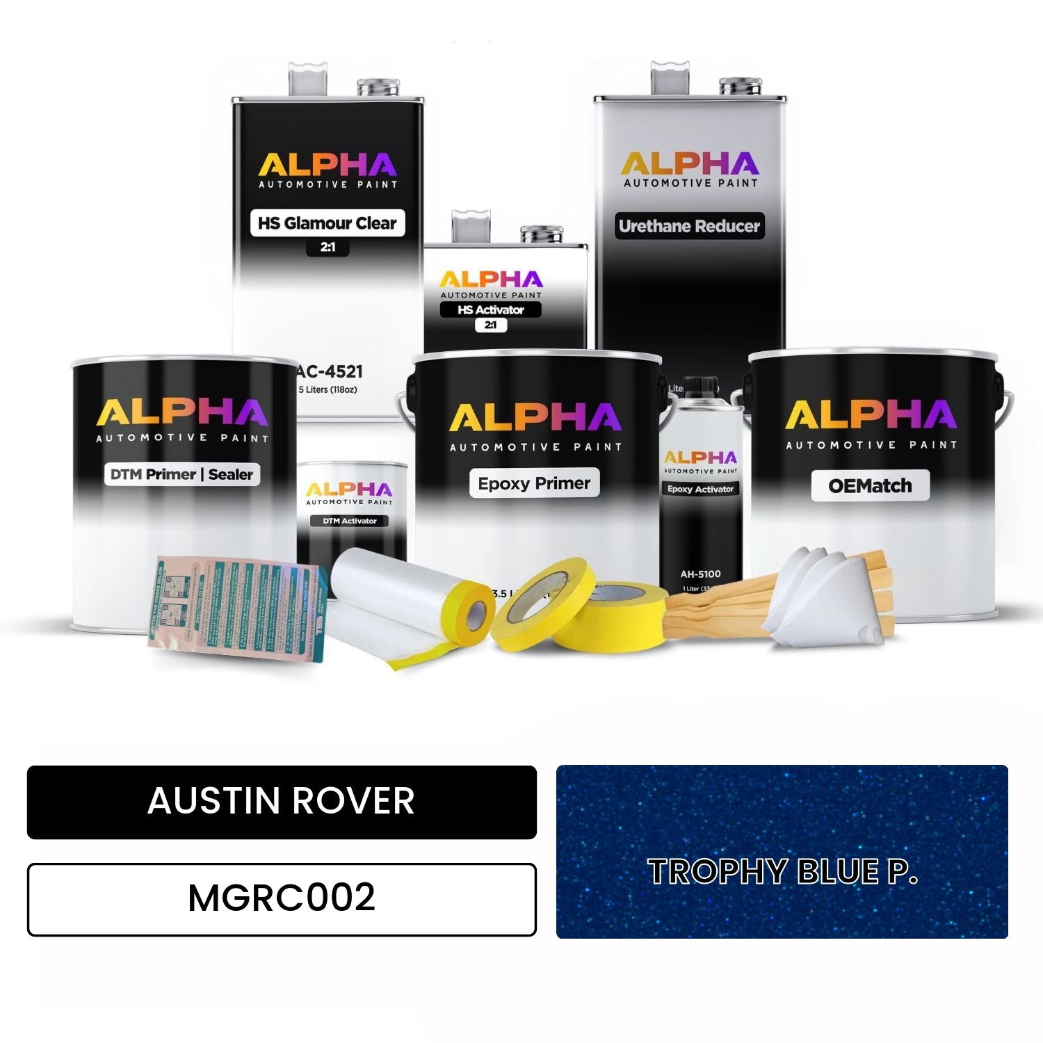 AUSTIN ROVER TROPHY BLUE P. MGRC002 OEMatch Vehicle Paint Kit