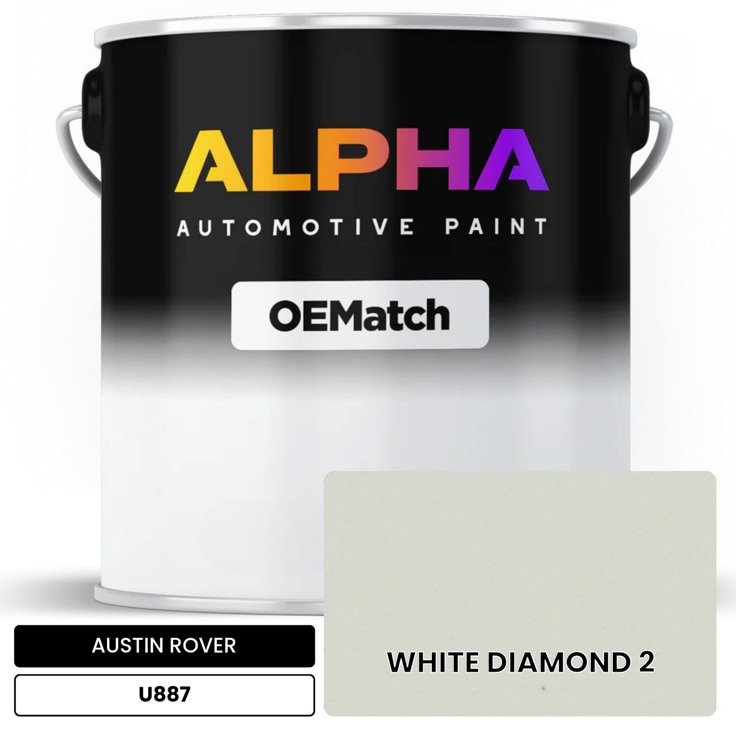 AUSTIN ROVER WHITE DIAMOND 2 U887 OEMatch Basecoat