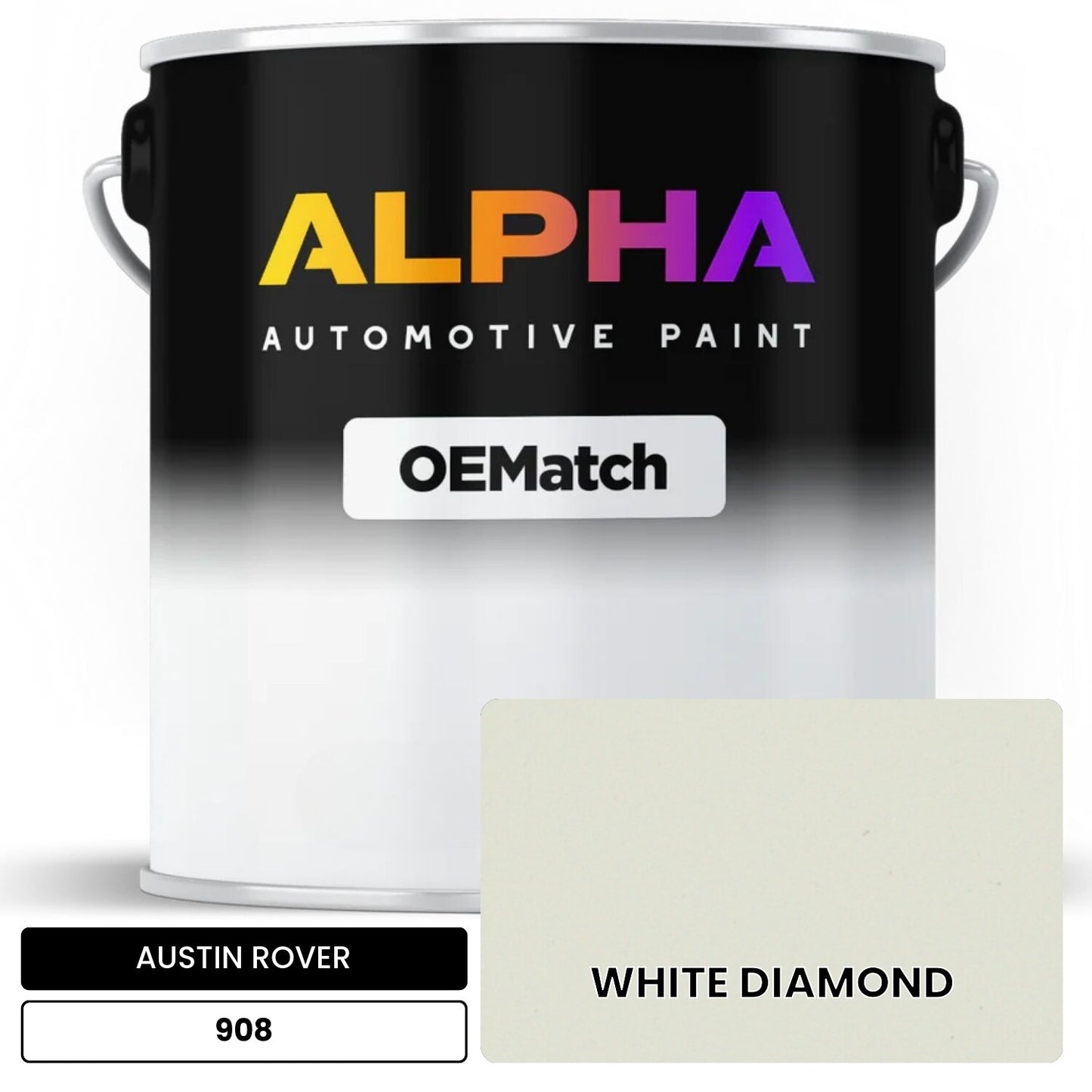AUSTIN ROVER WHITE DIAMOND 908 OEMatch Basecoat