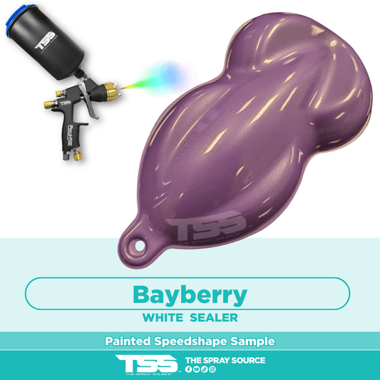 Bayberry Pre-Sprayed Speedshape Paint Sample (White Ground Coat) - The Spray Source - Alpha Pigments