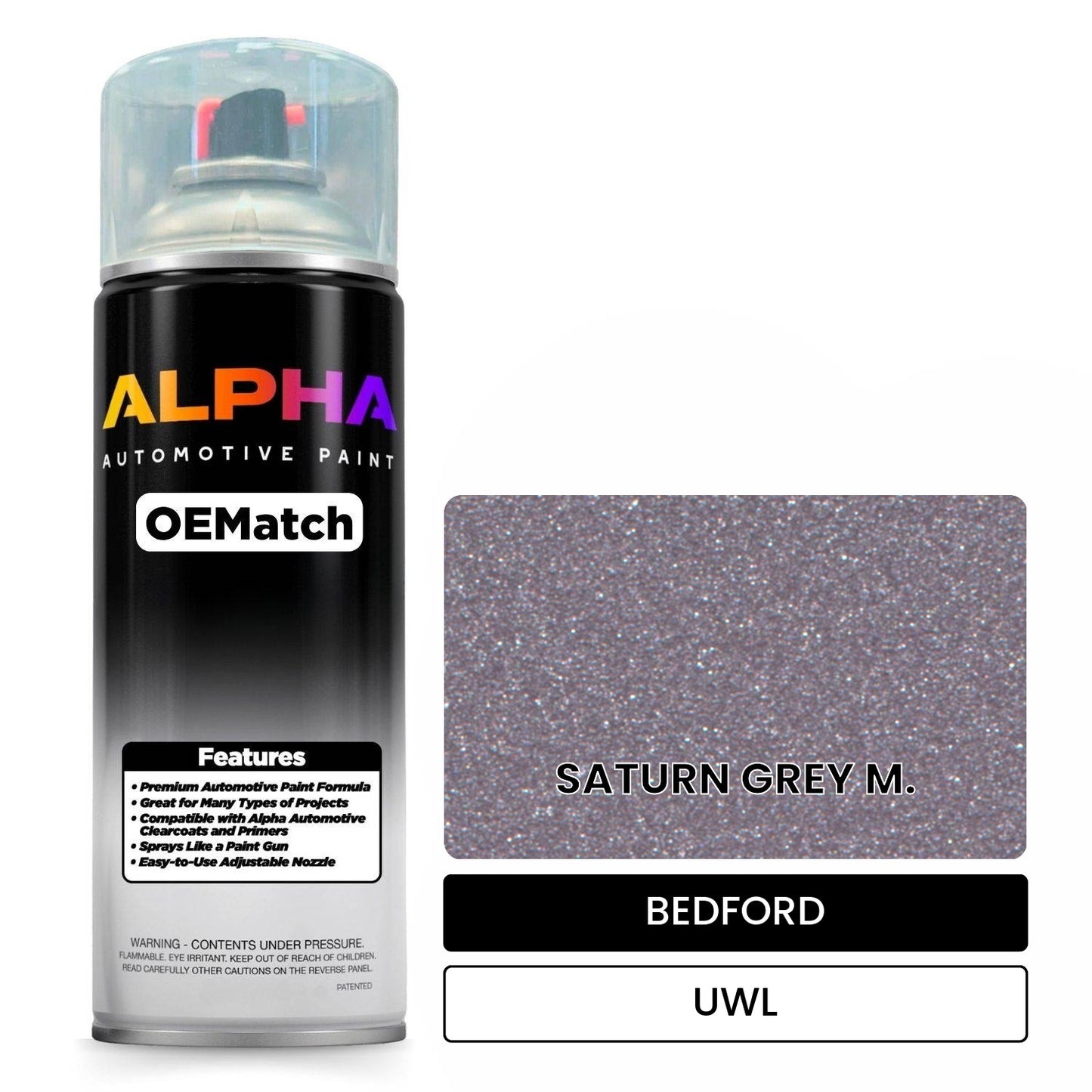 BEDFORD SATURN GREY M. UWL OEMatch Spraycan