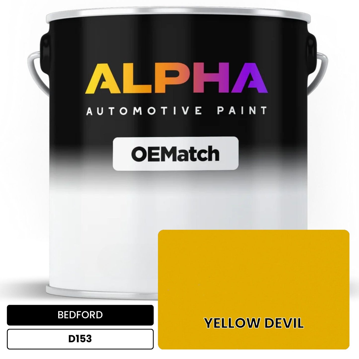 BEDFORD YELLOW DEVIL D153 OEMatch Basecoat