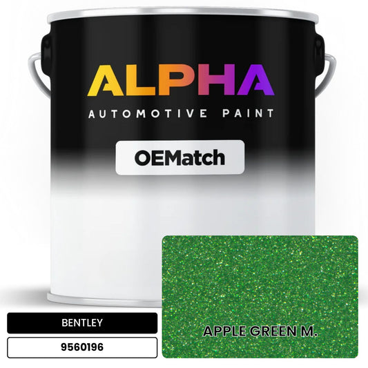 BENTLEY APPLE GREEN M. 9560196 OEMatch Basecoat