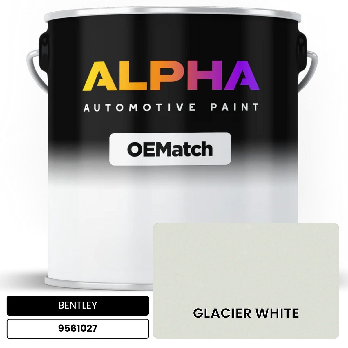 BENTLEY GLACIER WHITE 9561027 OEMatch Basecoat