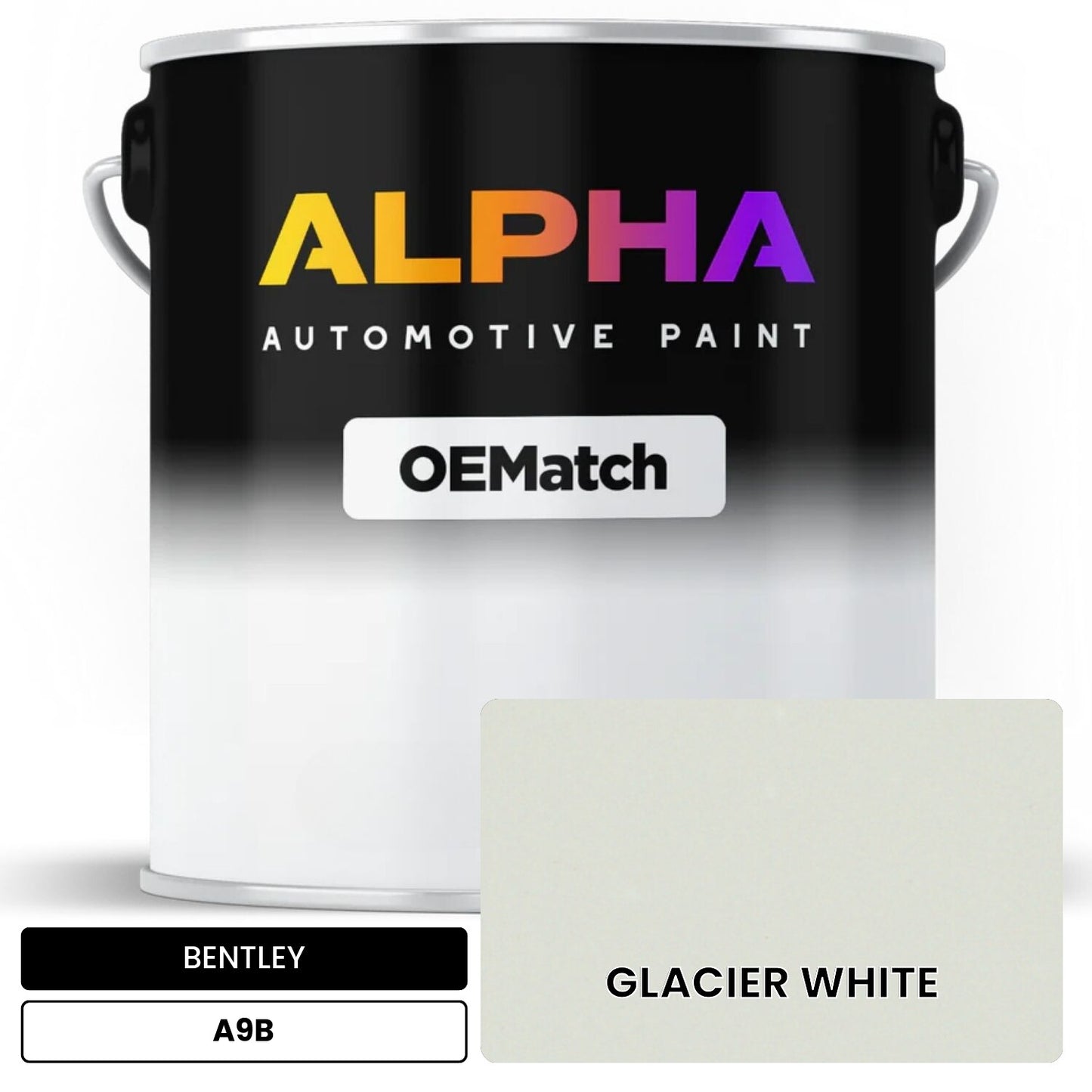 BENTLEY GLACIER WHITE A9B OEMatch Basecoat