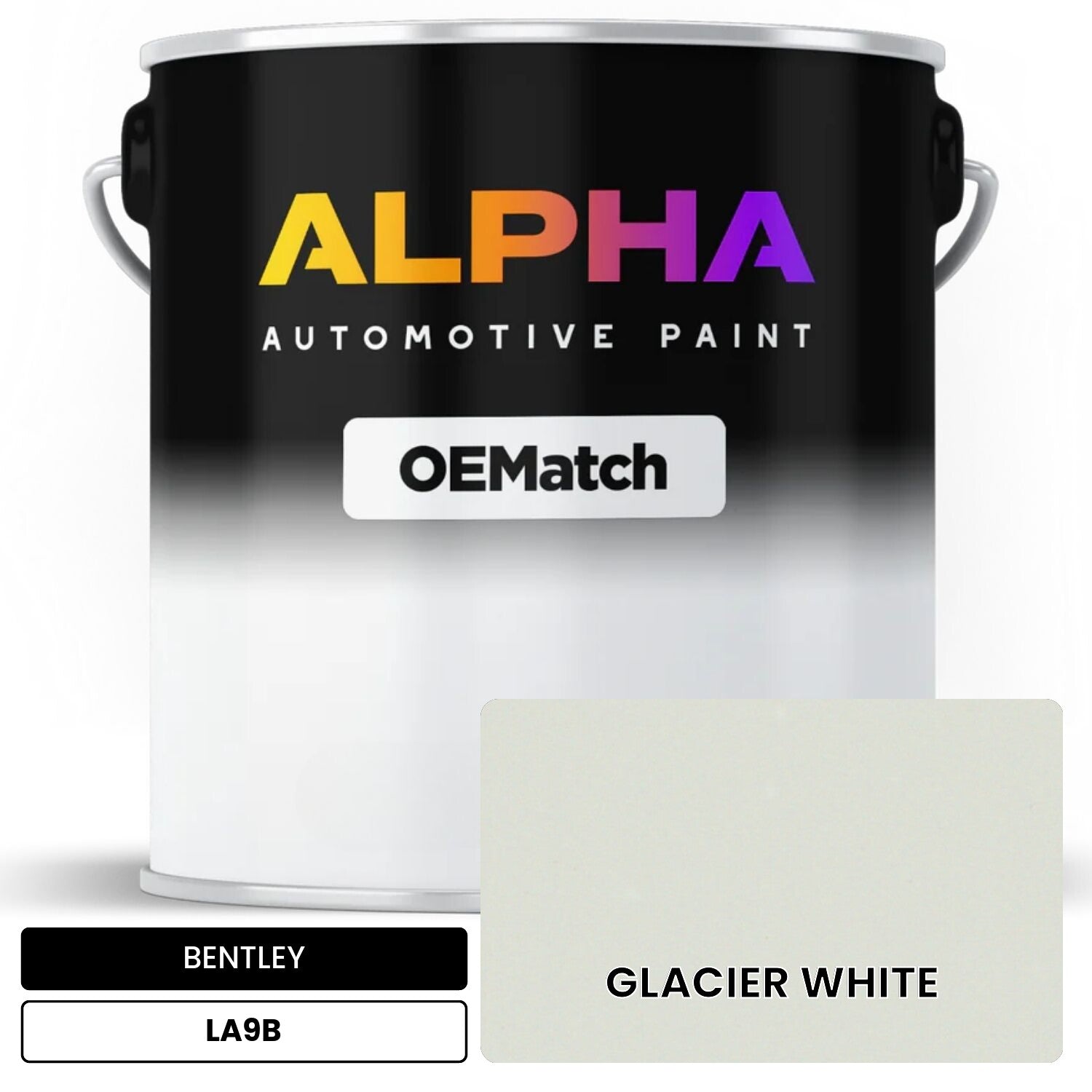 BENTLEY GLACIER WHITE LA9B OEMatch Basecoat