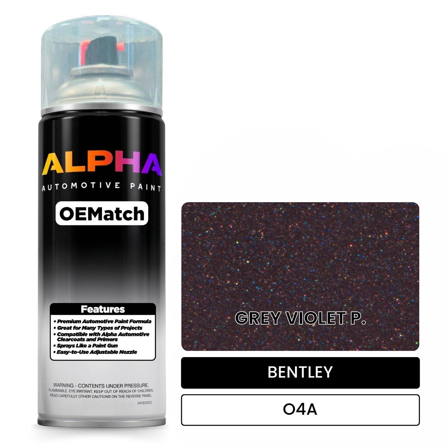 BENTLEY GREY VIOLET P. O4A OEMatch Spraycan